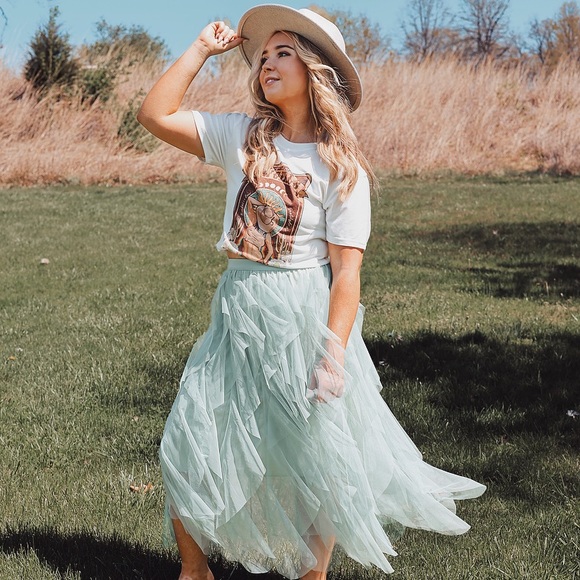 Tiered Midi Evening Bohemian Skirt - Picture 4 of 6